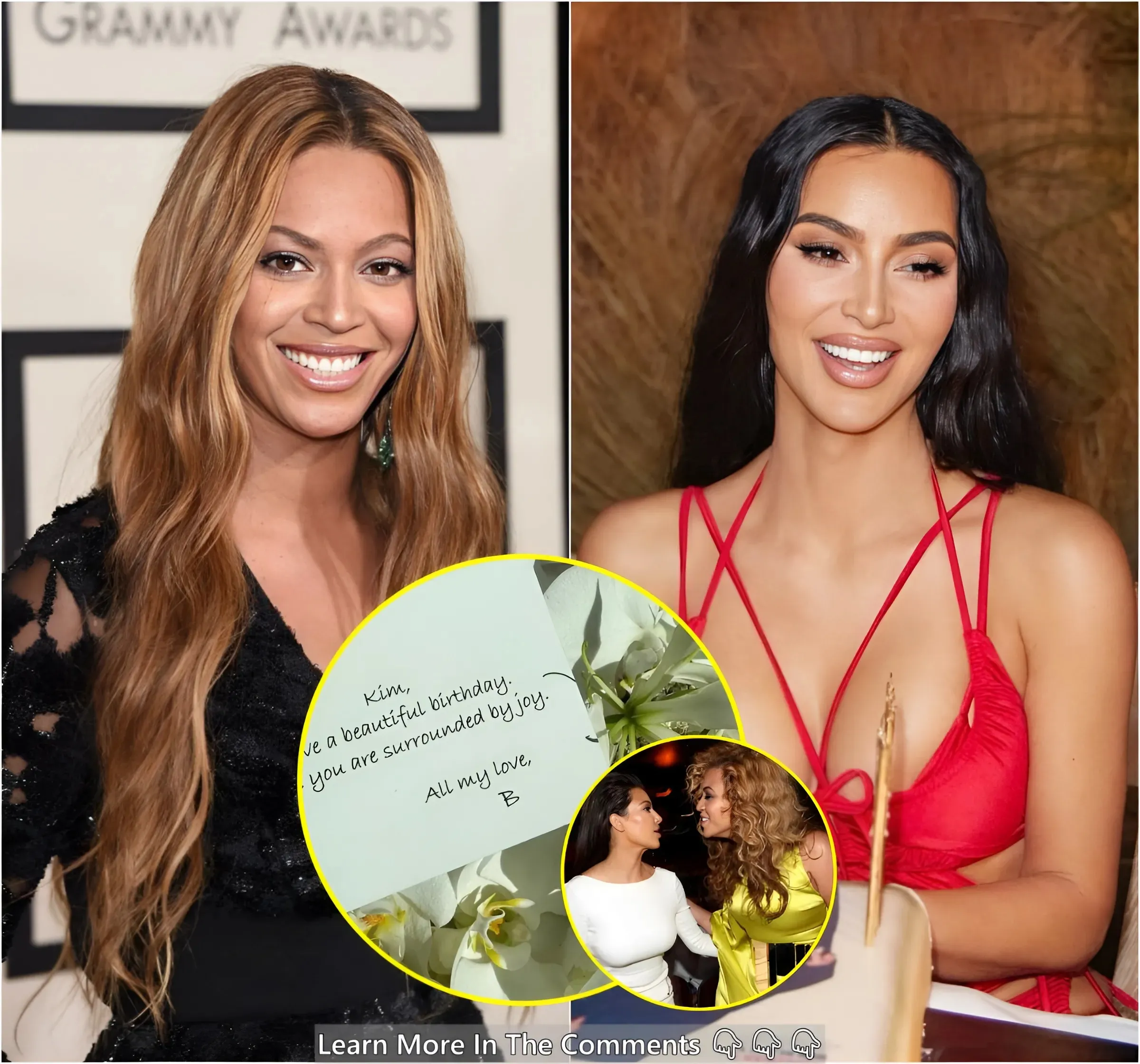 Cover Image for NEWS: Beyoncé Sends Kim Kardashian A Sweet Birthday Message