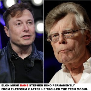 Breaking: Elon Musk Bans Stephen King Permanently From Platform X After He Trolled the Tech Mogul