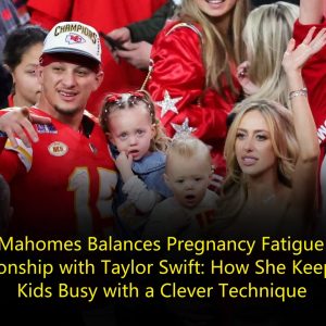 BREAKING NEWS: Brittany Mahomes Balances Pregnancy Fatigue and Her Relationship with Taylor Swift: How She Keeps the Kids Busy with a Clever Technique.